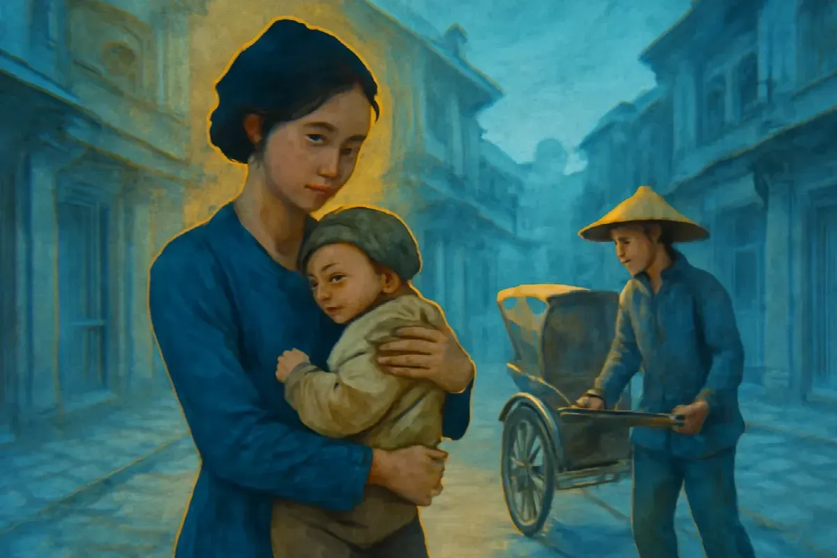 Cành hoa điểm tuyết