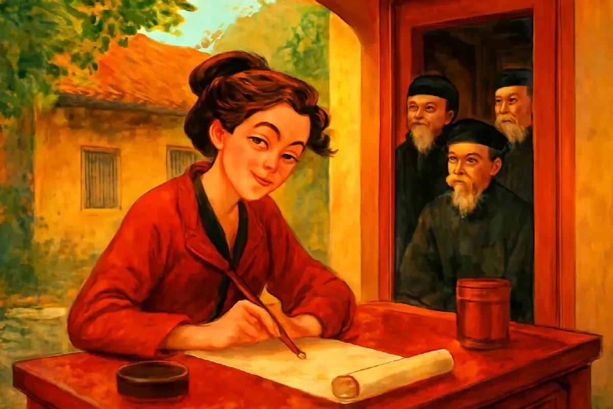 Trong rừng nho